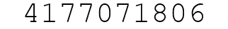 Number 4177071806.
