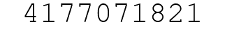 Number 4177071821.
