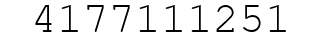 Number 4177111251.