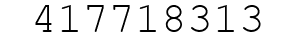 Number 417718313.