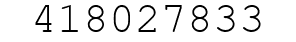 Number 418027833.