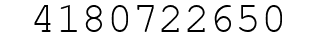 Number 4180722650.