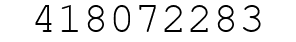 Number 418072283.