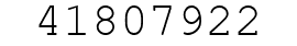 Number 41807922.