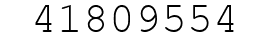 Number 41809554.