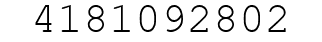 Number 4181092802.
