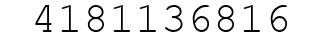 Number 4181136816.