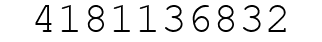 Number 4181136832.
