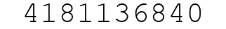 Number 4181136840.
