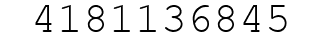Number 4181136845.