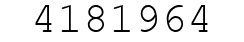 Number 4181964.
