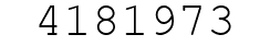 Number 4181973.