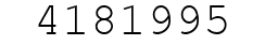 Number 4181995.