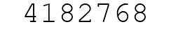 Number 4182768.