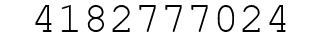 Number 4182777024.
