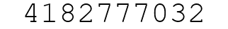 Number 4182777032.