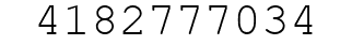 Number 4182777034.