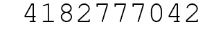 Number 4182777042.