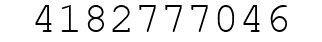 Number 4182777046.