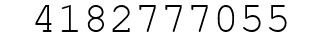 Number 4182777055.