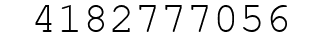 Number 4182777056.