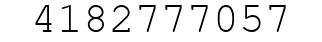 Number 4182777057.