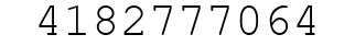 Number 4182777064.