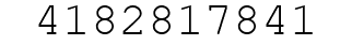 Number 4182817841.