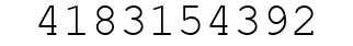 Number 4183154392.