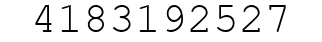 Number 4183192527.