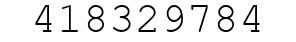 Number 418329784.