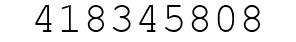 Number 418345808.