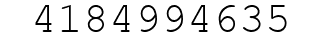 Number 4184994635.