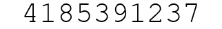 Number 4185391237.