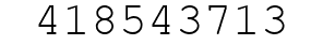 Number 418543713.