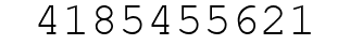 Number 4185455621.