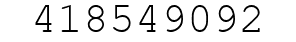 Number 418549092.