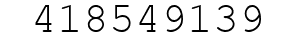 Number 418549139.