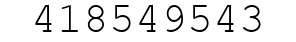 Number 418549543.