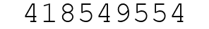 Number 418549554.