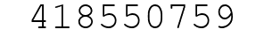 Number 418550759.