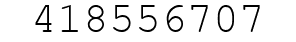 Number 418556707.