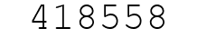 Number 418558.