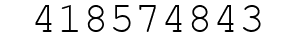 Number 418574843.