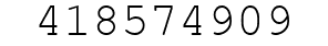 Number 418574909.