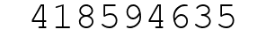 Number 418594635.