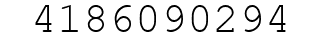 Number 4186090294.
