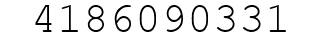 Number 4186090331.