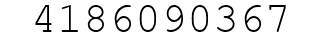 Number 4186090367.