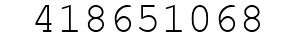 Number 418651068.